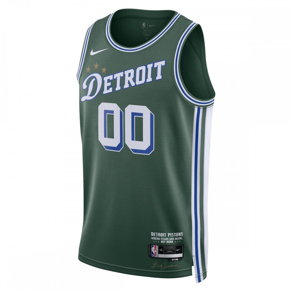 Detroit Pistons Unisex 2022/23 Swingman Custom Jersey - City Edition - Green-Pro Kit Vault | Brand New 26/27 Sports Jerseys